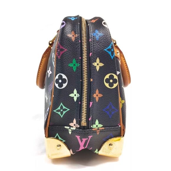Auth Louis Vuitton Black Monogram Trouville Murakami Multicolor - Picture 3 of 15